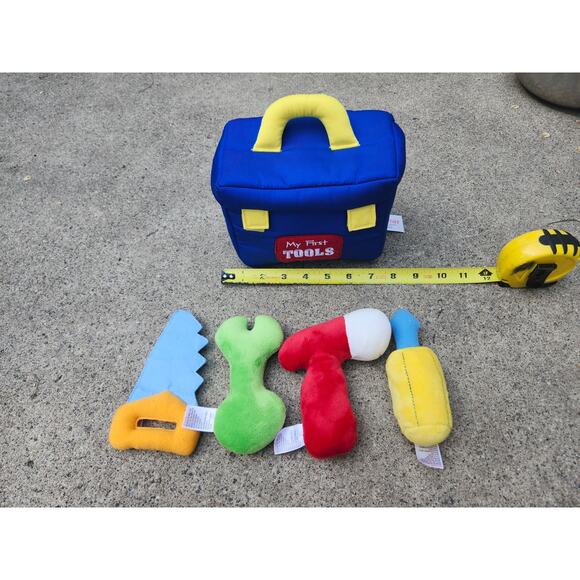Baby GUND My First Tool Set Baby Kids Plush Play Set, Sensory Toys Rattle - Picture 2 of 9